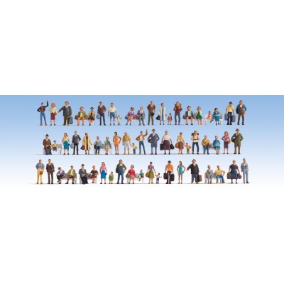 Artikel Bild: NOCH 16070 Mega-Spar-Set Figuren, "Reisende", 60 Figuren