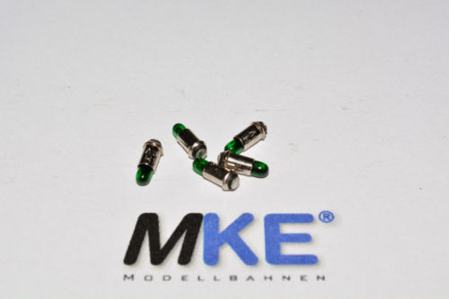 Artikel Bild: Fleischmann 5 Stück MS 2,8 grün 19V Ersatz-Mini-Glühbirne Birne