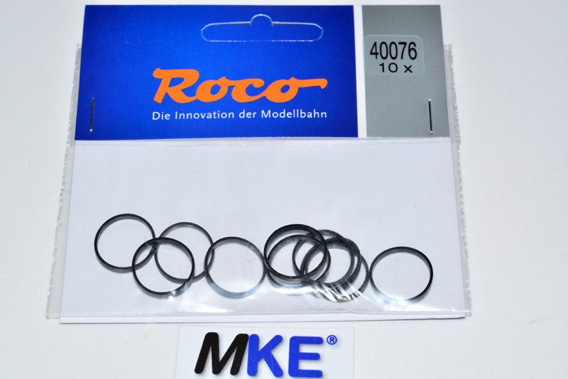 Artikel Bild: Roco 40076 Ersatz- Haftreifen 10 Stück AC NEU Gummireifen Haftringsatz 