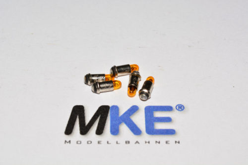 Artikel Bild: Fleischmann 5 Stück MS 2,8 orange 19V Ersatz- Mini- Glühbirne Birne