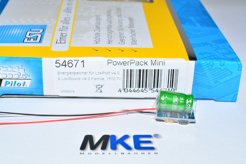 Artikel Bild: ESU 54671 Powerpack Mini, Energiespeicher für Decoder der 4.0 Serie