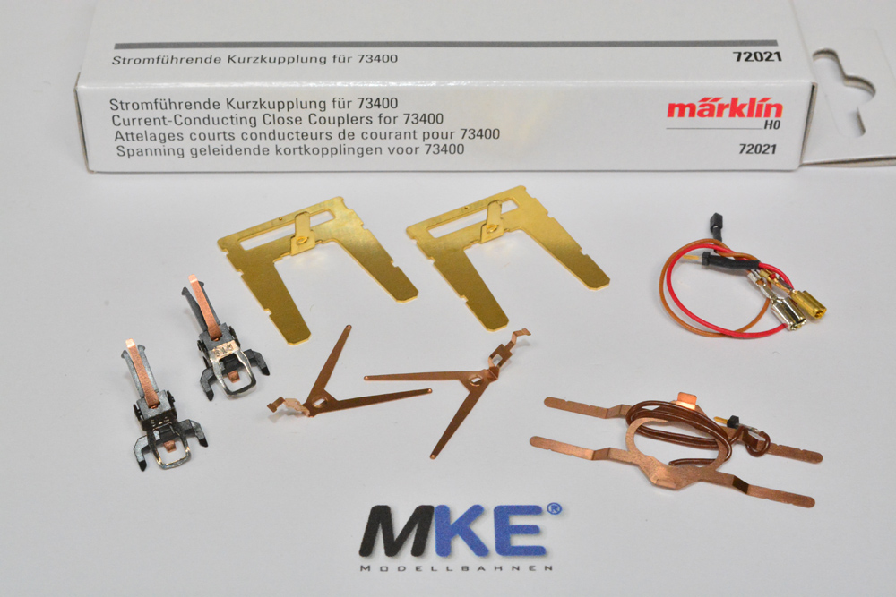 Artikel Bild: Märklin 72021 Einbausatz mit Stromführende Kupplungen 2 Stück mit Einbausatz