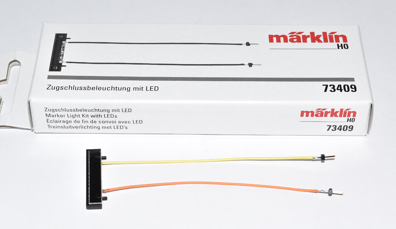 Artikel Bild: Märklin 73409 Zugschlussbeleuchtung Schlusslichter rot mit LED