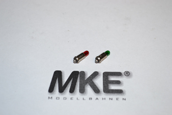 M�rklin Gl�hbirnen 60201 & 60202 rot & gr�n MS 2,8