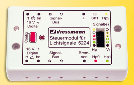 Viessmann 5224 Steuermodul für Lichtsignale mit integriertem Digitaldecoder! 