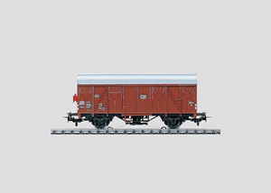 Artikel-Bild-Märklin 4411 Güterwagen, geschlossen DB mit Schlusslicht Laterne