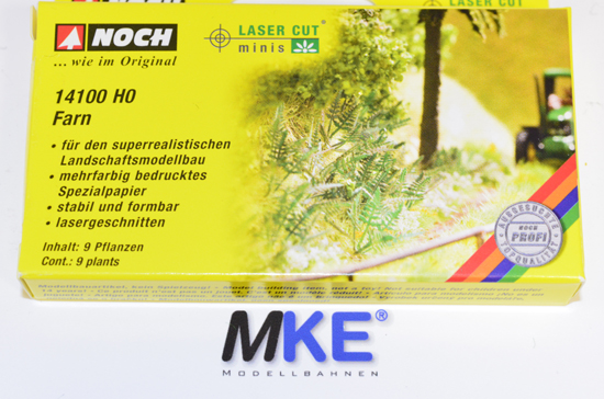 NOCH 14100 Laser-Cut Farn 6 Pflanzen