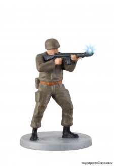 Artikel-Bild-Viessmann H0 1530 Bw Soldat mit Gewehr u. Mündungsfeuer Funktionsmodell