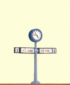 Artikel-Bild-Brawa H0 5290 Bahnsteiguhr Uhr mit Richtungsanzeiger, beleuchtet