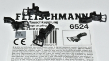 Artikel-Bild-Fleischmann H0 6524 4 Stück Zapfen- Tauschkupplung Bügelkupplung Set NEUWARE