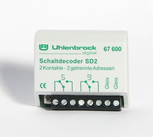 Artikel Bild: Uhlenbrock 67600 Schaltdecoder SD 2 Decoder