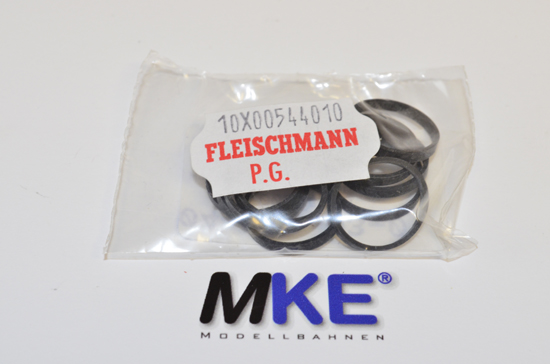 Artikel Bild: Fleischmann 544010 Ersatz- Haftreifen / Gummi 10 Stück Set