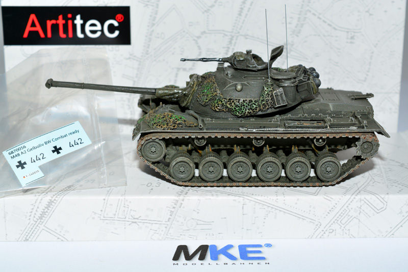 Artikel Bild: Artitec 6870056 M48 A2 Kampfpanzer Panzer oliv Bw 1:87 gefechtsklar