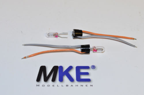 Artikel Bild: Märklin H0 276770 & 610080 Birnen & Lichtsockel Sockel BiPin mit Kabel 4tlg.