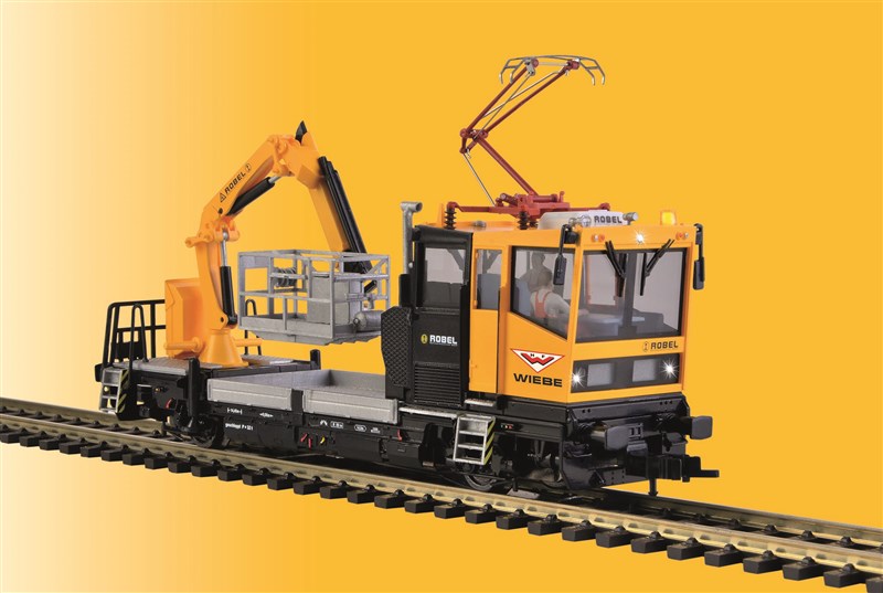 Artikel Bild: Viessmann 2619 ROBEL Gleiskraftwagen WIEBE mit Prüfpantograph & Arbeitskorb, AC- Digital