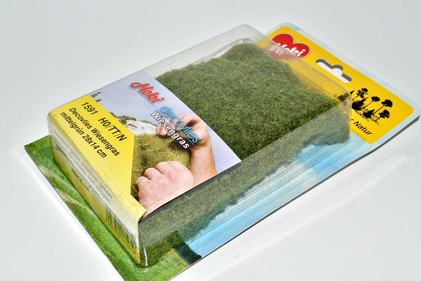 Artikel Bild: HEKI 1591 Decovlies Wiesengras, Gras, mittelgrün 28x14cm 