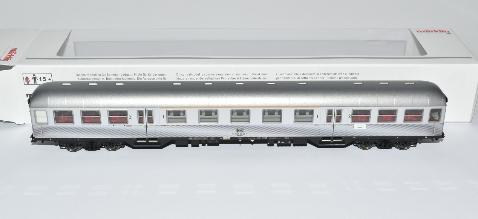 Artikel Bild: Märklin 43898 Personenwagen, Silberling, 1./2. Klasse DB, Ep. IV