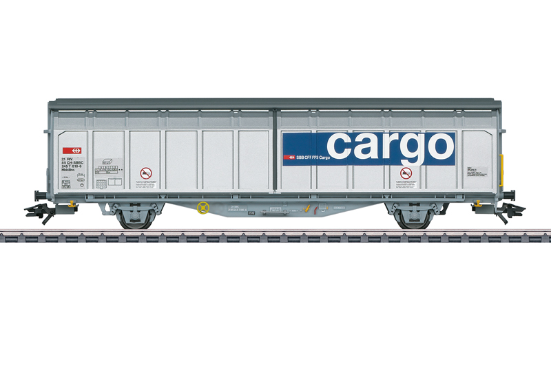 Artikel Bild: Märklin H0 48015 Schiebewandwagen Hbbillns SBB- Cargo Ep.VI, silber
