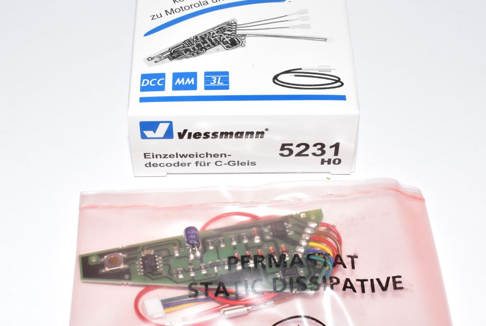 Artikel Bild: Viessmann 5231 Weichendecoder Decoder für C-Gleis MM & DCC