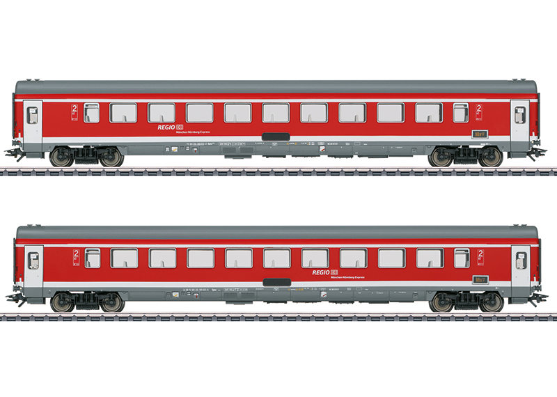 Artikel Bild: Märklin 42989 Reisezugwagen-Set 2 "München-Nürnberg-Express" Ep.VI der DB AG