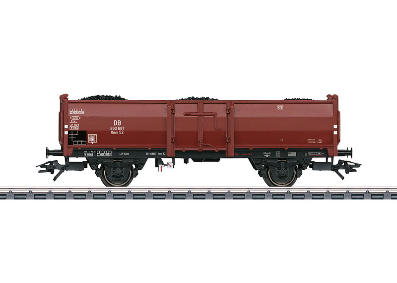 Artikel Bild: Märklin 46057 Offener Güterwagen Omm 52, Ep. III der DB, mit Steinkohle