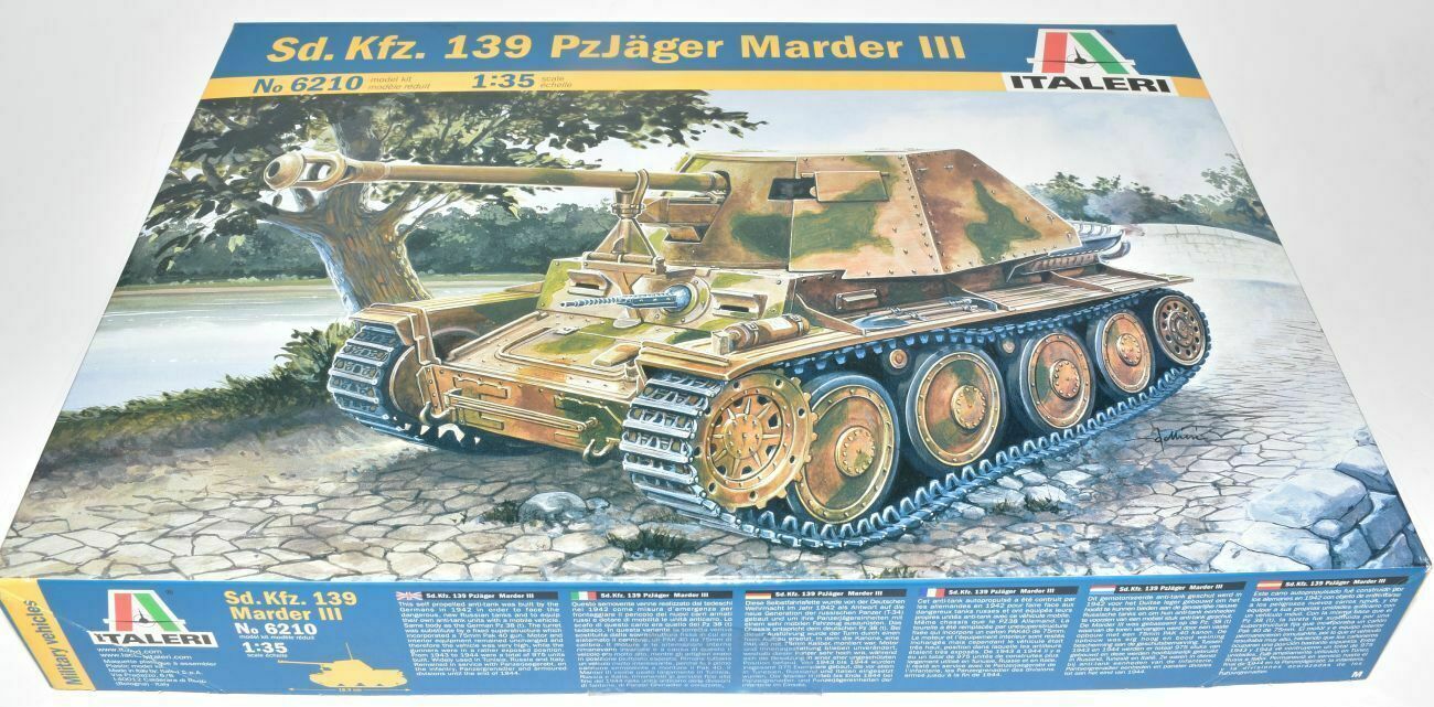 Artikel Bild: ITALERI 6210 1:35 Sd.Kfz.139 Panzer PzJäger Marder III, Bausatz, NEU & OVP