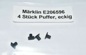 Artikel Bild: Märklin H0 206596 4 Stück Puffer, schwarz eckig, Set NEU in OVP E206596
