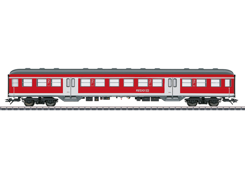 Artikel Bild: Märklin 43806 Personenwagen 2. Klasse der DB AG, Bauart Silberling, Rot, Ep. VI
