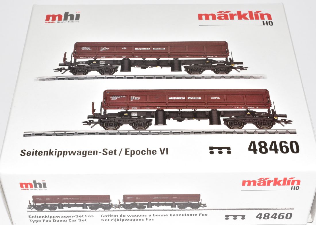 Artikel Bild: Märklin H0 48460 Seitenkippwagen-Set Fas Wiebe GmbH, Ep. VI, 2-tlg.
