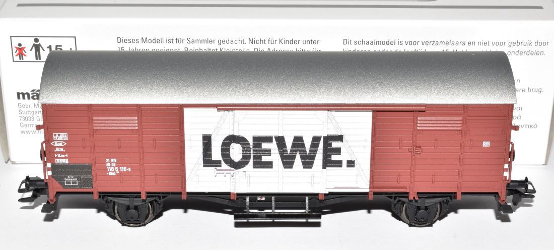 Artikel Bild: Märklin H0 46155 Gedeckter Güterwagen Loewe Gbkl 238 DB Ep. IV
