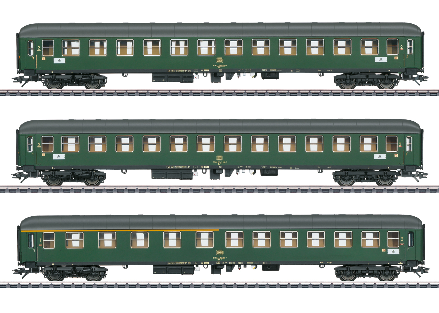 Artikel Bild: Märklin H0 43936 Schnellzugwagen-Set der DB AG, Ep. IV, 3-teilig