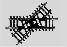Artikel-Bild-Märklin 2258 K-Gleis kurze Kreuzung 45 ° Gleislänge 90 mm