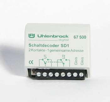 Uhlenbrock 67500 SD1  2 fach- Schaltdecoder je 1 A