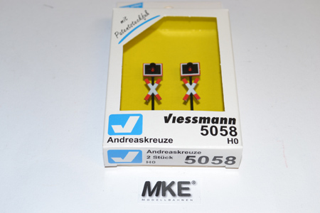 Artikel-Bild-Viessmann H0 5058 LED- Andreaskreuze 2 Stück