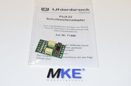 Artikel-Bild-Uhlenbrock 71680 PluX 22 Schnittstellen Adapter