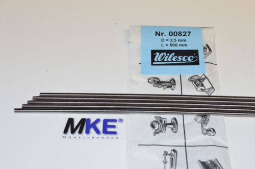 Artikel-Bild-Wilesco Z827 / Z 827 5 Stück Antriebsspiralen Spiralen 500 mm x 2,5 mm Set 