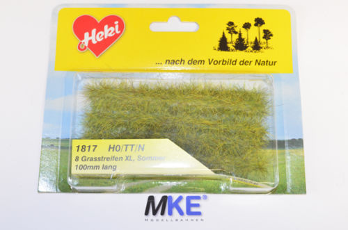 Heki 1813 Grasstreifen Dunkelgrün - 10 Stück Für Modellbahn & Diorama