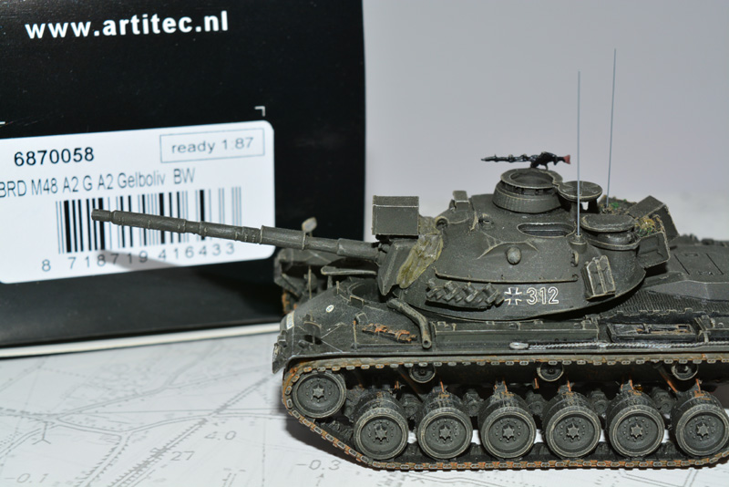 Artikel-Bild-Artitec 6870082 SPz Marder Schützenpanzer Panzer oliv BW Eisenbahntransport