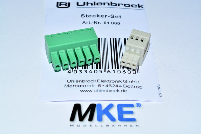 Uhlenbrock 61060 Steckerset für Intellibox I, II und Basic sowie Booster 