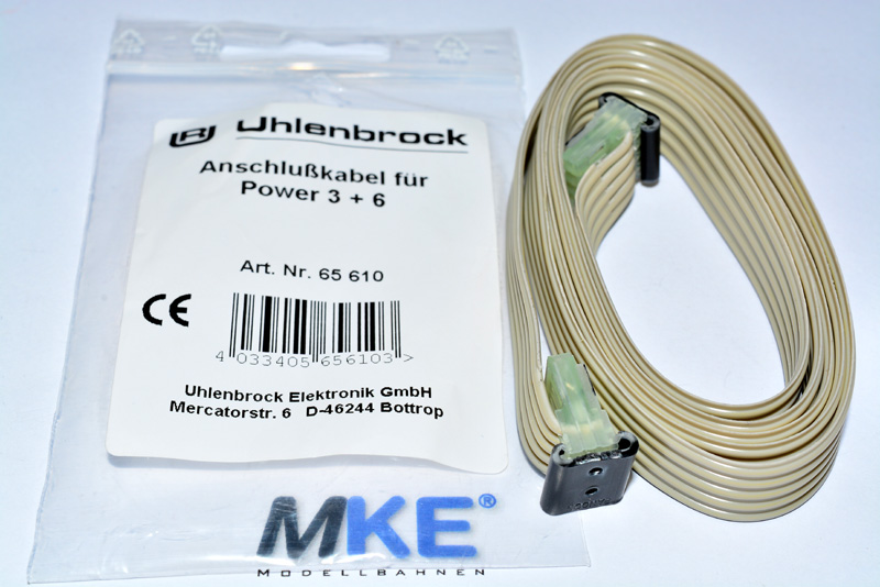 Artikel-Bild-Uhlenbrock 65610 Booster Kabel für Power 3 & 6 Boosterkabel