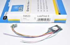 Artikel-Bild-ESU 59620 LokPilot 5.0 DCC Decoder, 8 pol. NEM652 (54611)