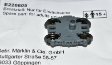Artikel-Bild-Märklin H0 220605 Drehgestell, grau mit Achsen für ICE- Wagen, NEU & OVP E220605