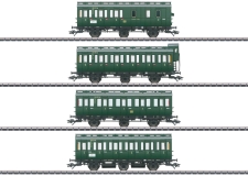 Artikel-Bild-Märklin 42046 Abteilwagen- Set 4-tlg. Ep.III der DB, grün 3-achsig