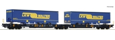 Artikel-Bild-Roco 77363 Doppeltaschen-Gelenkwagen Wagenset 2-tlg., Sdggmrs/T2000 Wascosa  LKW WALTER Ep. VI